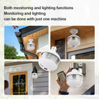 4MP WIFI E27 Bulb V380 Pro Security Camera Full Color Night Vision Two-Way Voice Wireless Auto Tracking Fisheye WiFi Camera