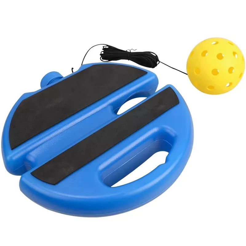Pickleball Solo Trainer Rebounder Stable Water Injection Base Elastic Rope Pickle Ball Training Tool for New Players